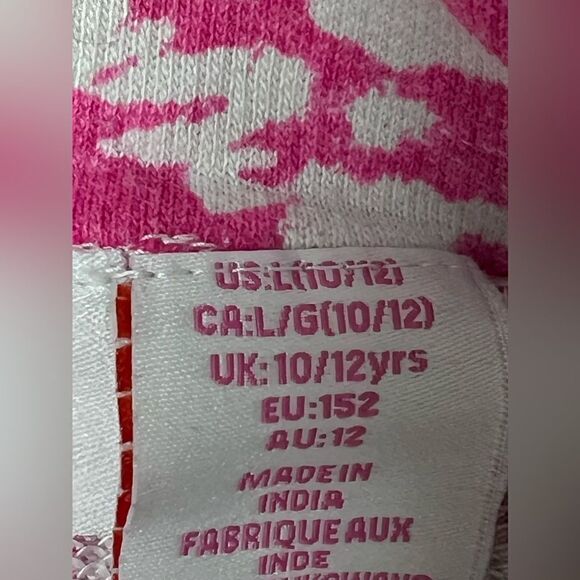 Tommy Bahama Girls 10/12 L Pink Tie Dye Boho Summer Shorts - Picture 4 of 10